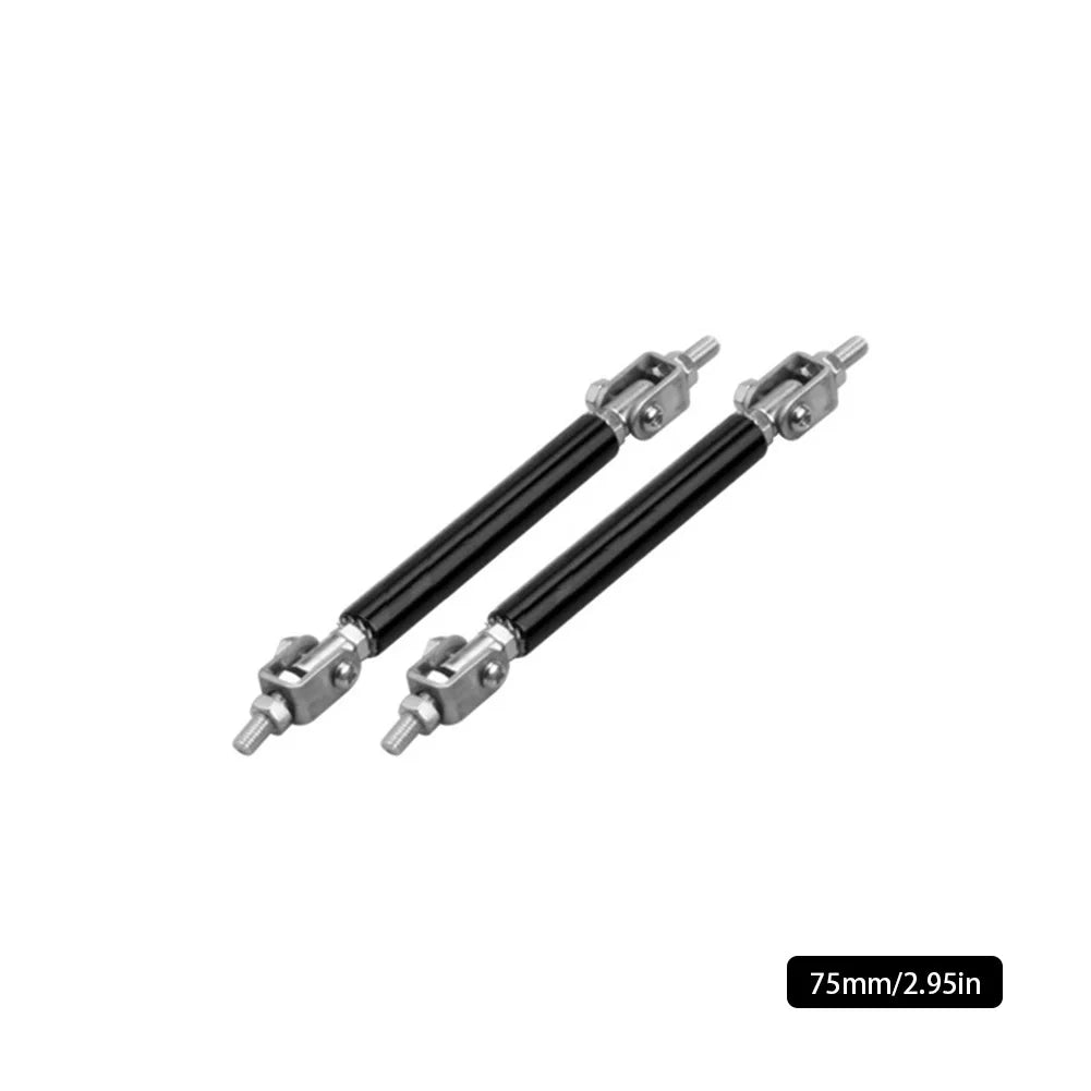 2PCS Car Splitter Rods Racing Adjustable Front Rear Bumper Lip Support Strut Brace Tie Pull Bar Kit 75/100/150/200mm Universal
