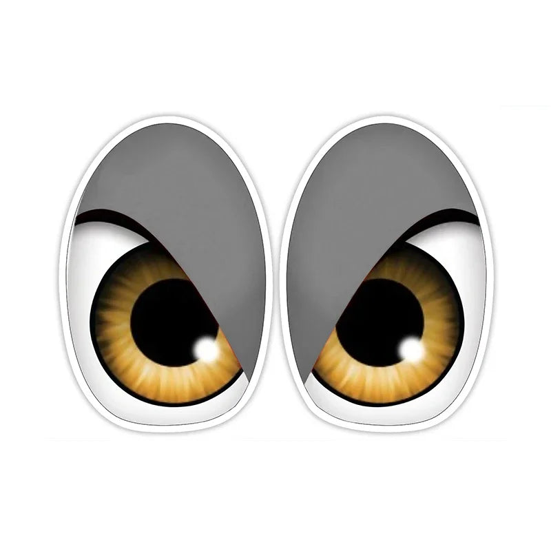 FUYOOHI Personality Cartoon Bird Red Eyes Anime Funny Car Stickers Bumper Trunk Truck Graphics JDM Vinyl Car Wrap Decal