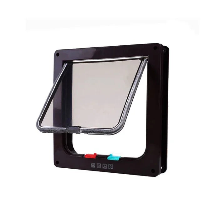 4-Way Locking Cat Flap Door - ABS Pet Gate for Small Pets – photo 9