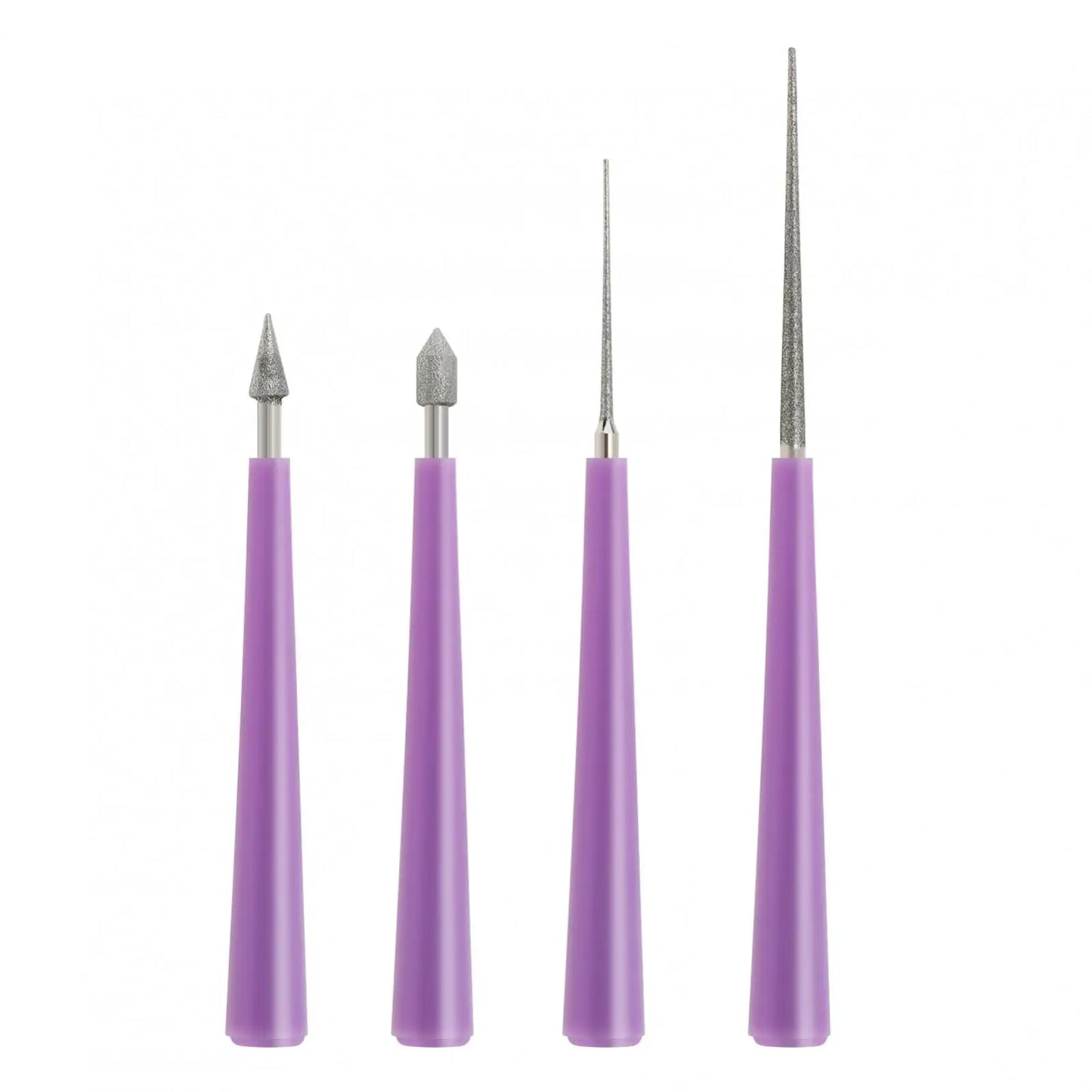 1/4 Pcs Needle Files Set Diamond Tipped Pearl Bead Reamer Burr Beading for DIY Jewelry Making ABS Handle Beading Hole Hand Tools