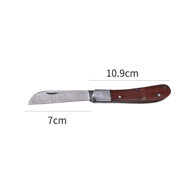 Folding Grafting Scissors Gardening Tool Stainless Steel Grafting Knife Hand Tool Outdoor Multi-functional Cutting Trim Supplies