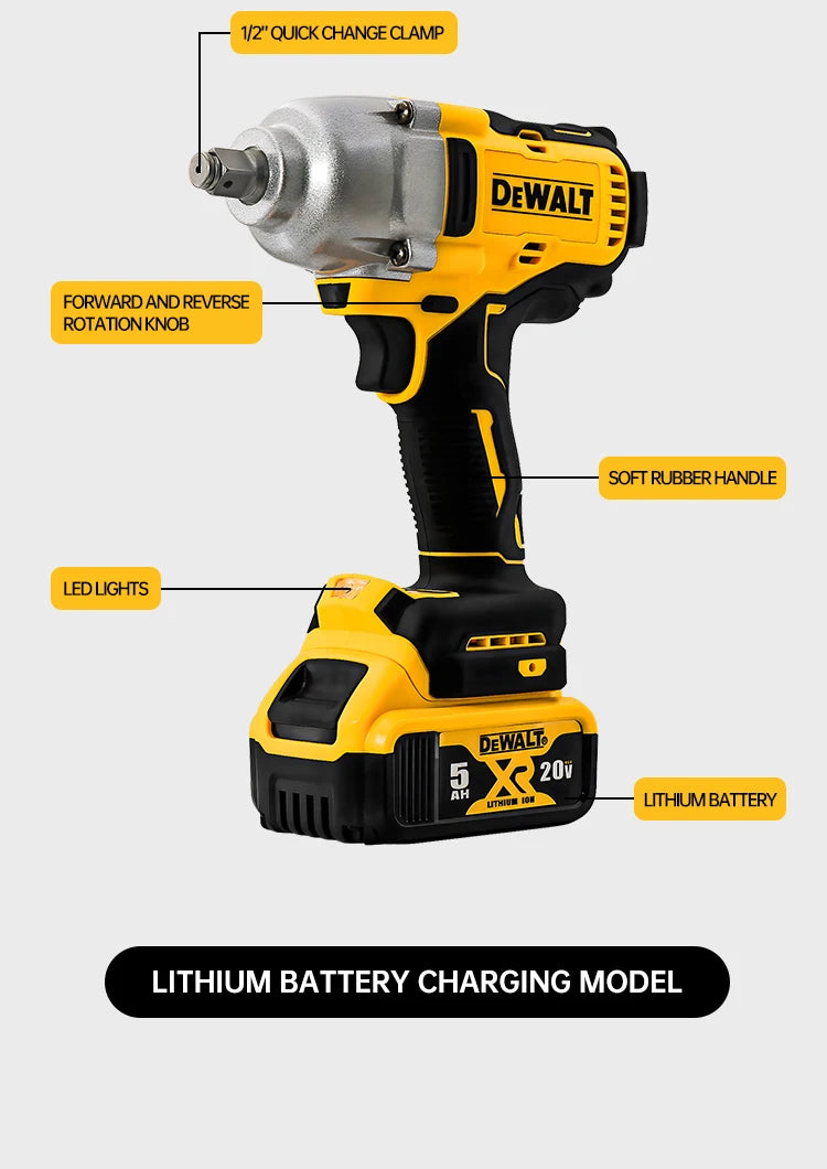Dewalt DCF892 20V Brushless Impact Wrench – 812N.m High Torque Cordless Electric Tool