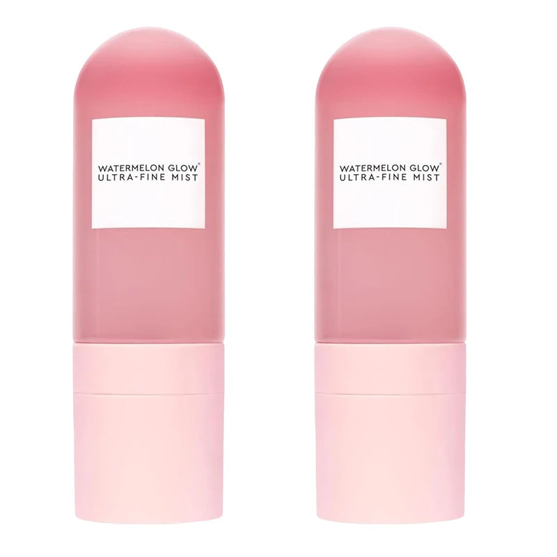 Strong Watermelon Glow Facial Spray Hydrating Mist With Hyaluronic Acid Hibiscus AHA To Refresh Dry Skin Enhance Dewy Makeup