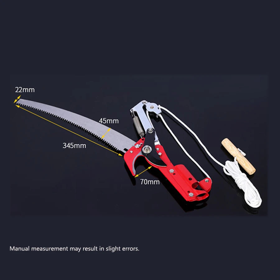 MMAlto High Altitude Bypass Pruning Shear – Telescopic Pole Pruner with Saw & Hedge Clipper | 65Mn Steel | Anti-Slip Ergonomic Handle