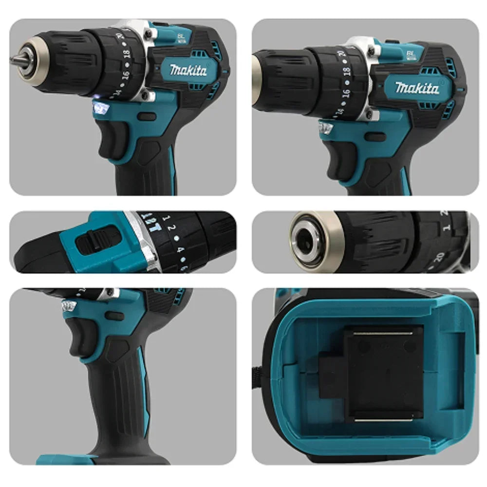 Makita Original DDF487 Cordless Driver Drill 18V Brushless Electric Impact Screwdriver Rechargeable Power Tool (ony tool)