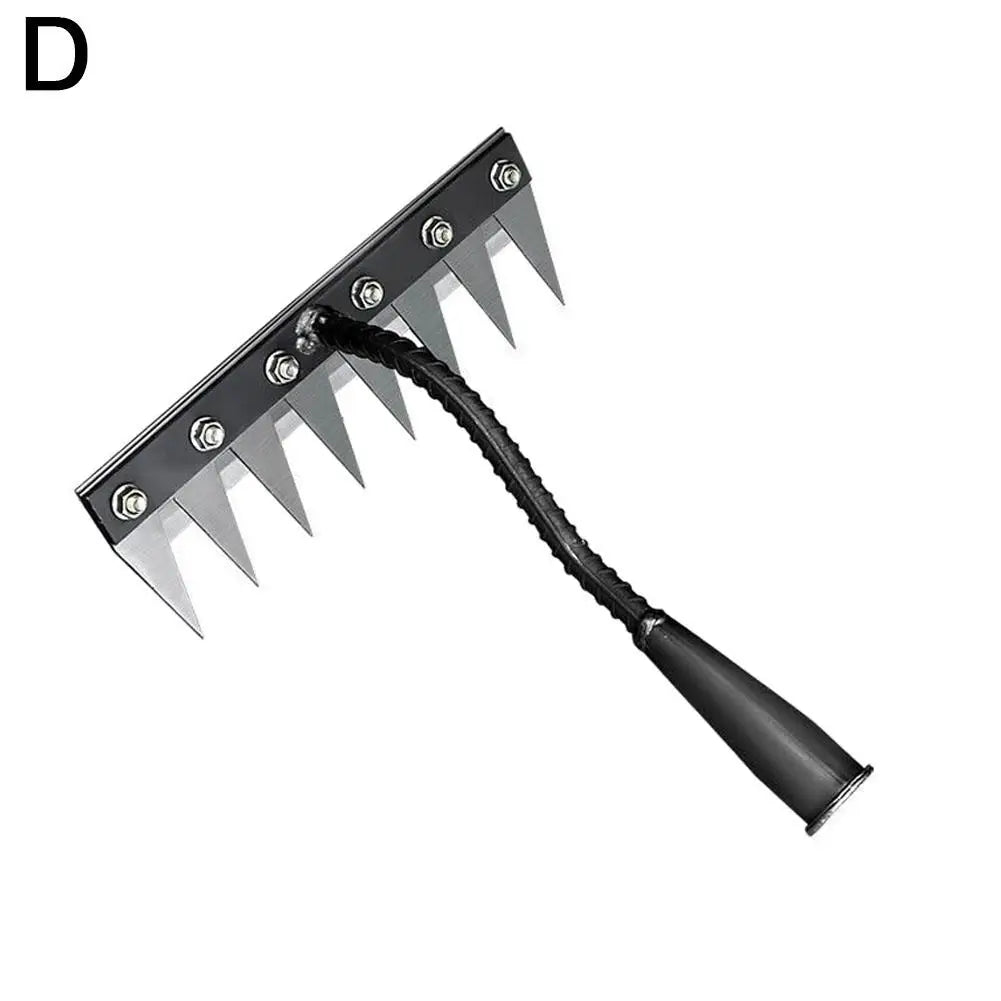 5/6/7/8 Garden Hoe Weeding Tool Digging Wild Vegetables Weeding Loosening Soil Agricultural Farm Tools Menggang Rake Accessories