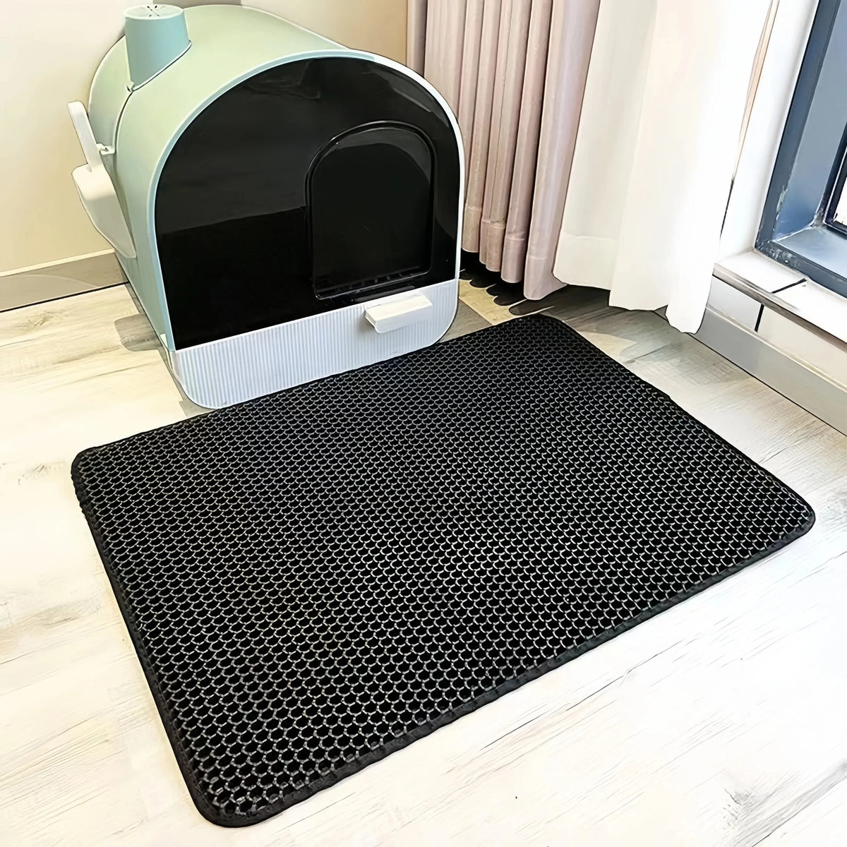 Large EVA Cat Litter Mat - Double Layer Waterproof Toilet Mat – photo 7
