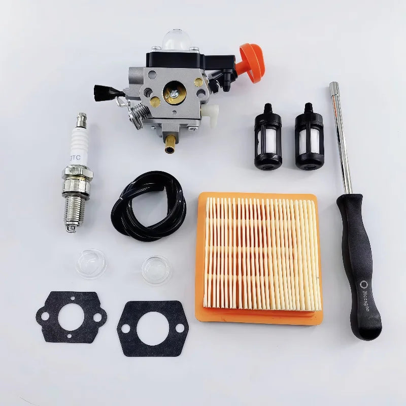 4180-120-0615 Carburetor Air Filter Kit for STIHL FS91R FS91 FC91 FS111 FC111 KM91R KM111R HT102 FC96 Trimmer Brushcutter Carb