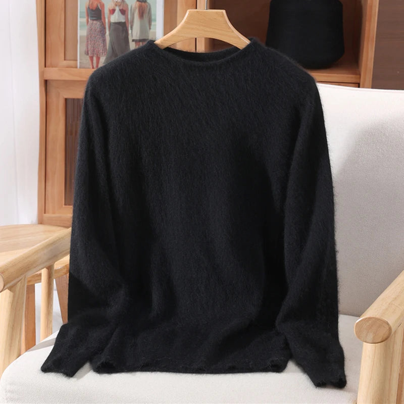 Women's Soft Knit Crew Neck Sweater, Basic Pullover