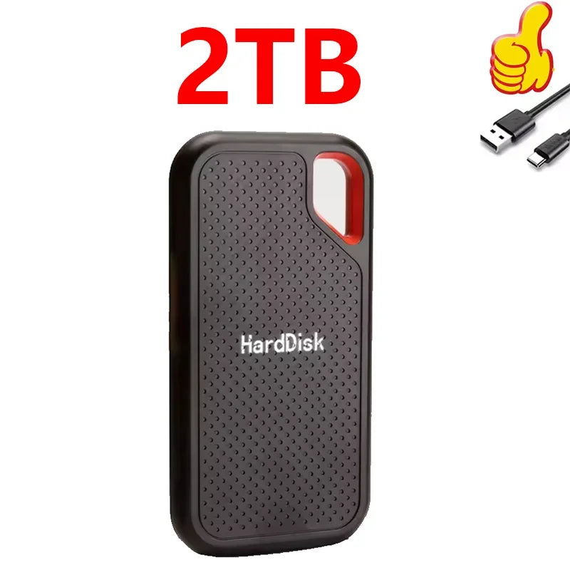 Portable SSD 1TB Original High Speed Hard Disk 4TB External Hard Drive 256TB USB3.1 Solid State Disk for Laptop/Phone/MAC/PC