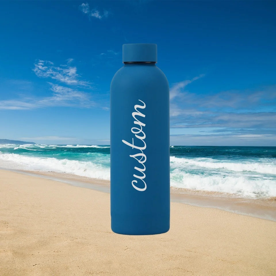 Custom Name Thermos Large Vacuum Flask 304 Stainless Steel Portable Thermos Bottle 0.5L Outdoor Sports Water Bottle Travel Mug