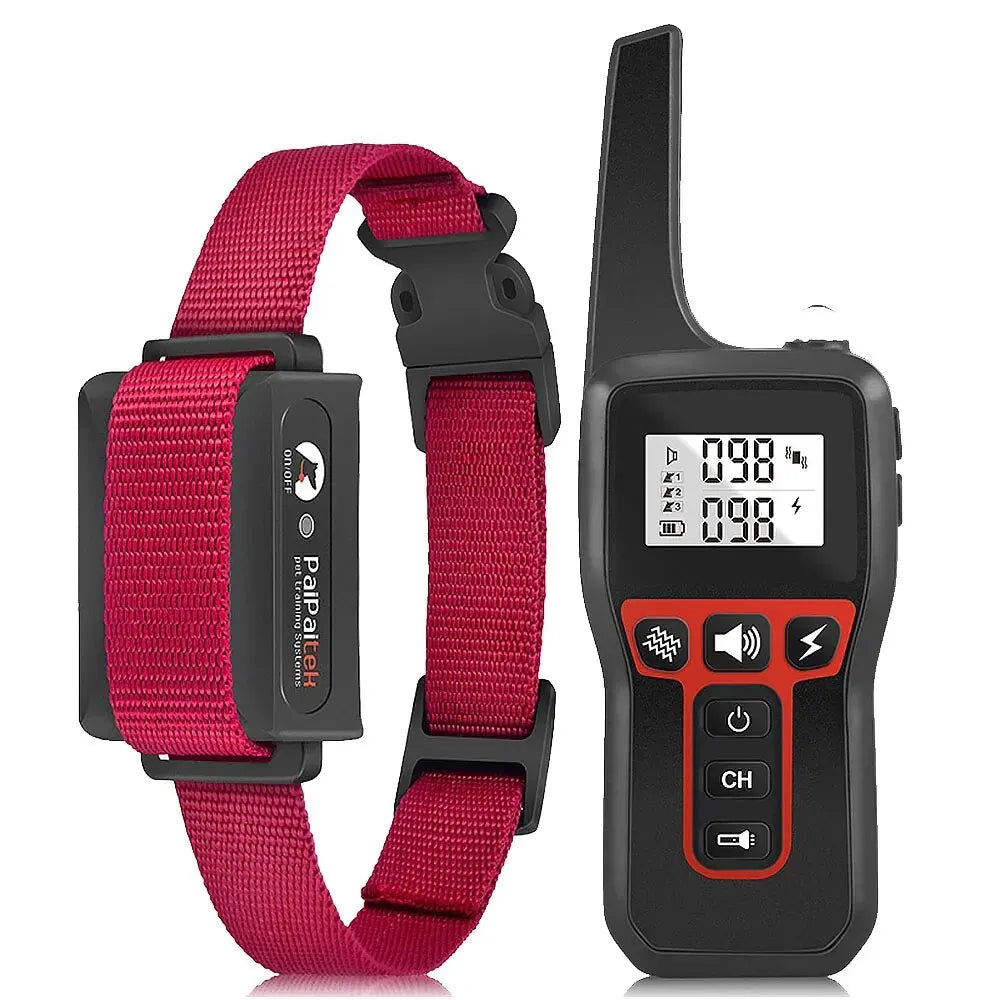 1000M Waterproof Rechargeable Dog Training Collar – Remote & Auto Bark Control | Universal Fit (7 Colors)