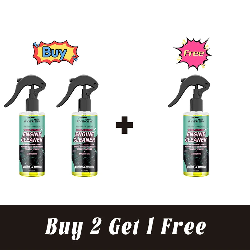 Car Engine Bay Cleaner — Waterless Oil and Grease Remover Spray