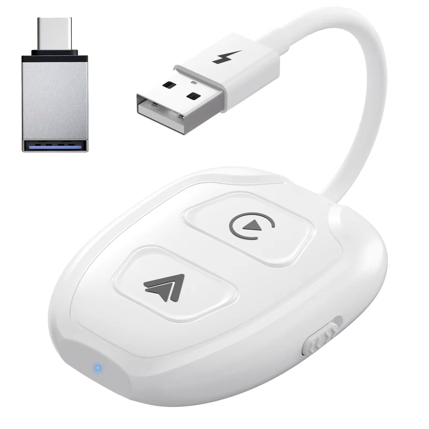 Wireless Android Auto & CarPlay 5.8 GHz Adapter for OEM Wired CarPlay & Android Auto Cars Convert Wired to Wireless