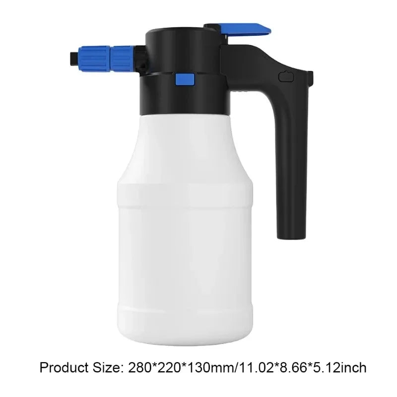 2300mAh USB Rechargeable Electric Snow Foam Sprayer - Car Wash Spray Bottle with Lance, for Car Window Cleaning