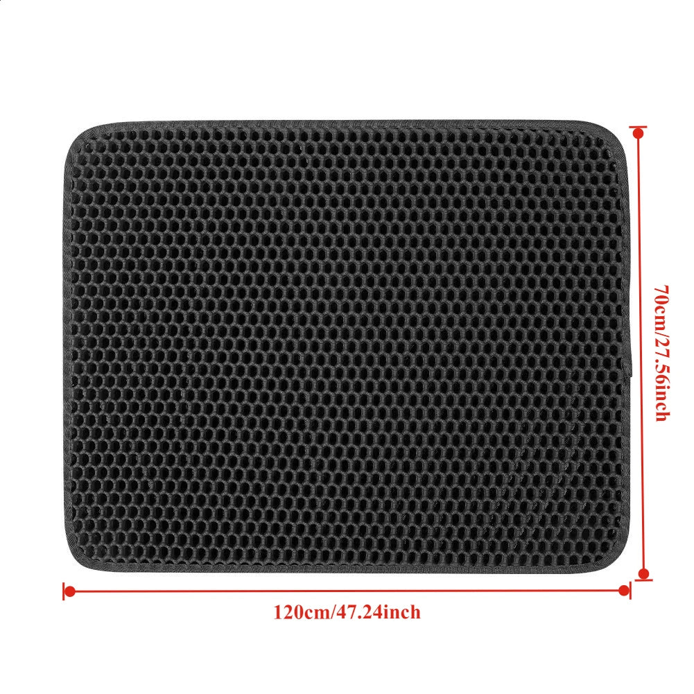 Large Cat Litter Mat 70 x 120 cm - Double Layer Litter Trap – photo 8