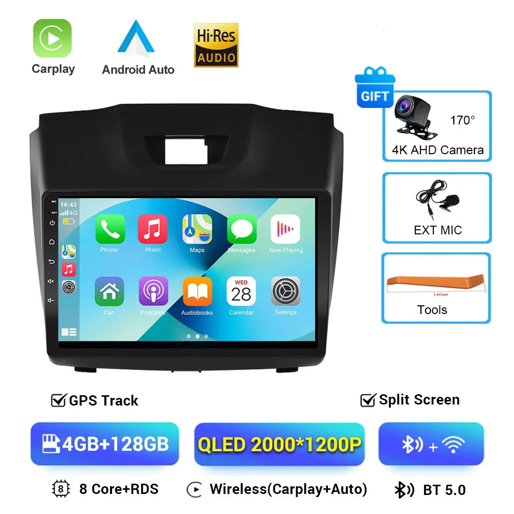 Android 16 Car DVD Player For Chevrolet Holden S10 TRAILBLAZER COLORADO ISUZU DMAX GPS Radio Audio Multimedia Stereo carplay