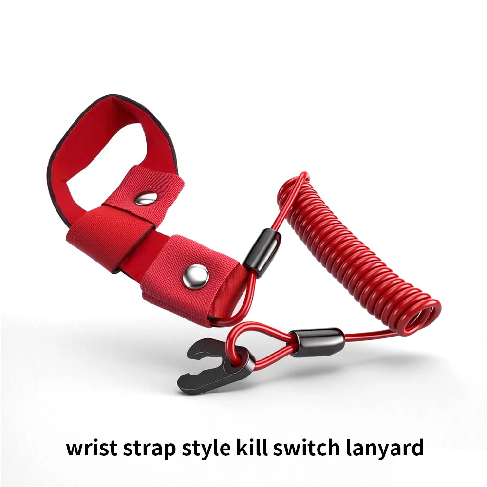 Motorboat Engine Emergency Stop Lanyard Floating Safety Wrist Cord Key for Jet Ski Wave Runner in Boating Emergency Situations