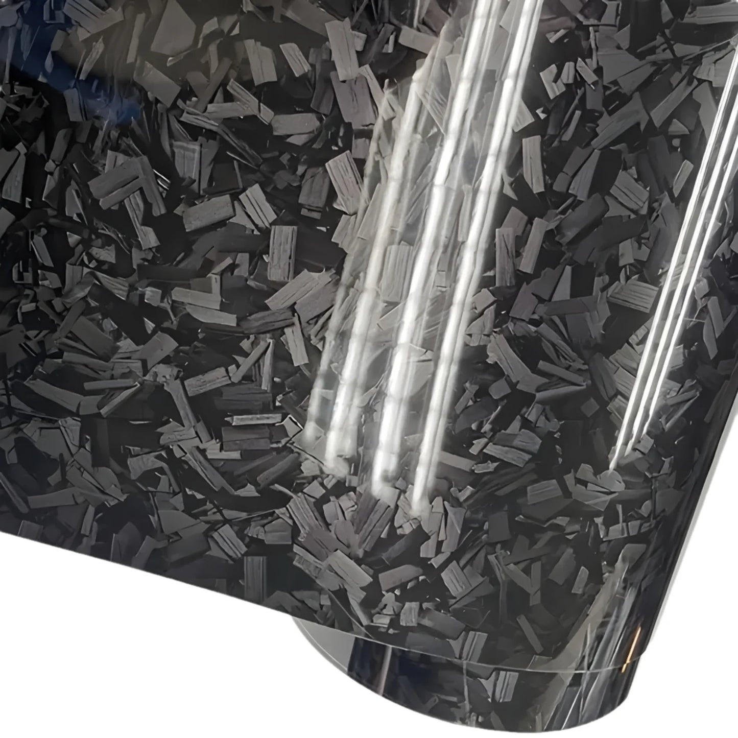 10/20/30/40/50 X 150cm Ultra Glossy Forged Carbon Fiber Vinyl Car Wrap Sticker Film Durable Weatherproof Sticker Easy to Install