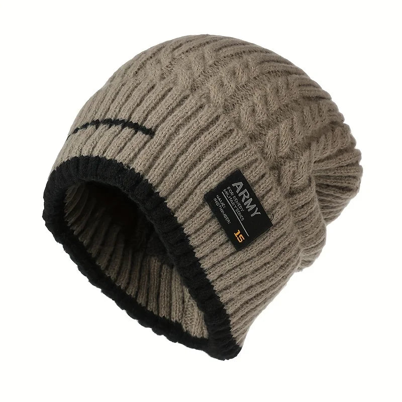 Thick Knit Beanie, Unisex Winter Skullcap