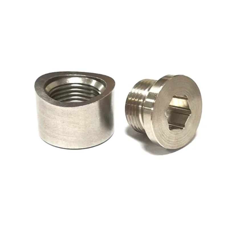 Oxygen Sensor Bung Stainless Steels Plug Wideband Nut Fitting Weld Bungs M18x1.5 Car Accessories