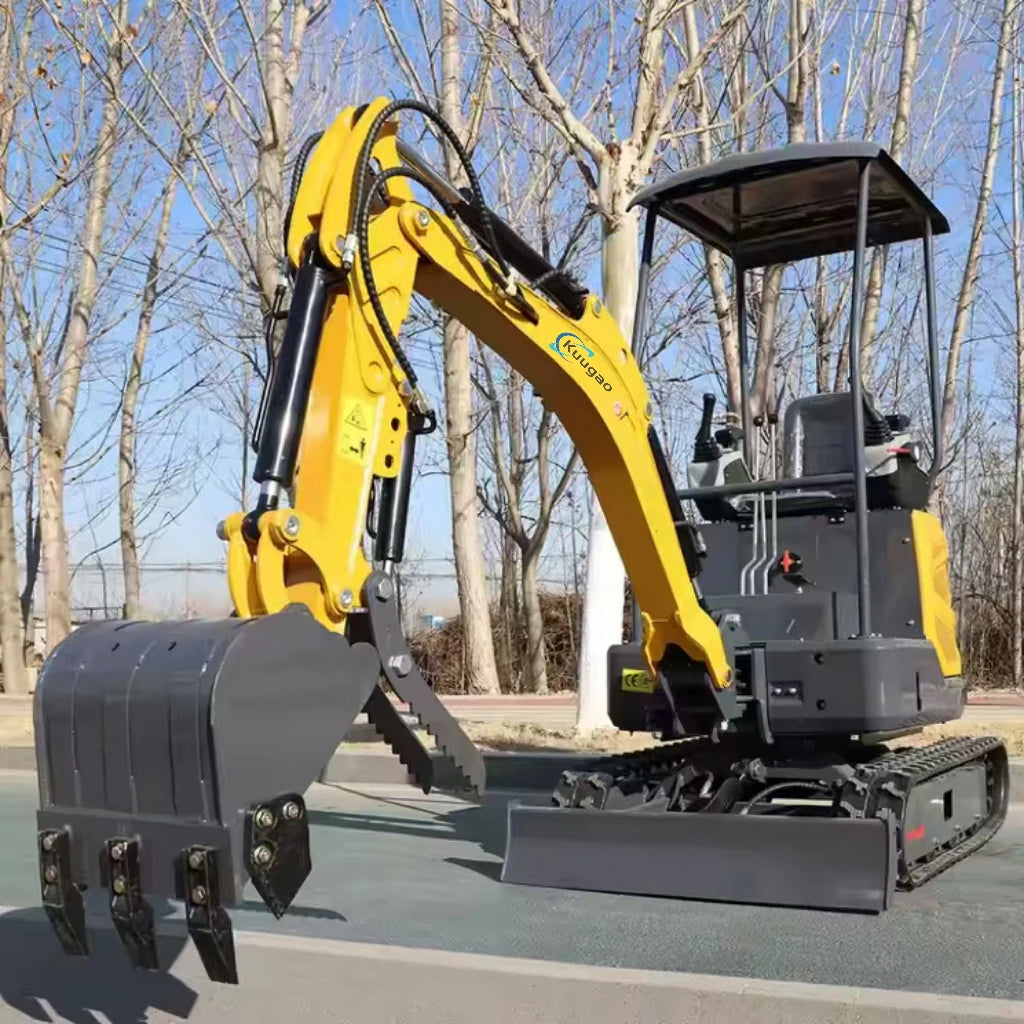 Mini Excavator 1.5 Ton 1.8 Ton Customized Free Shipping Multi-function Mini Bagger Digger Small Crawler Farm Excavators Garden