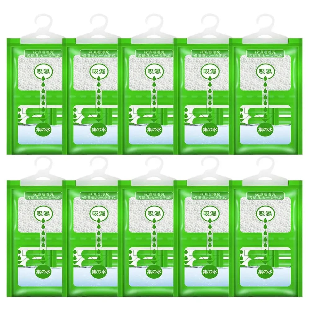 Hanging Wardrobe Dehumidifier Bags - 10 Pack Moisture Absorbers - view 16