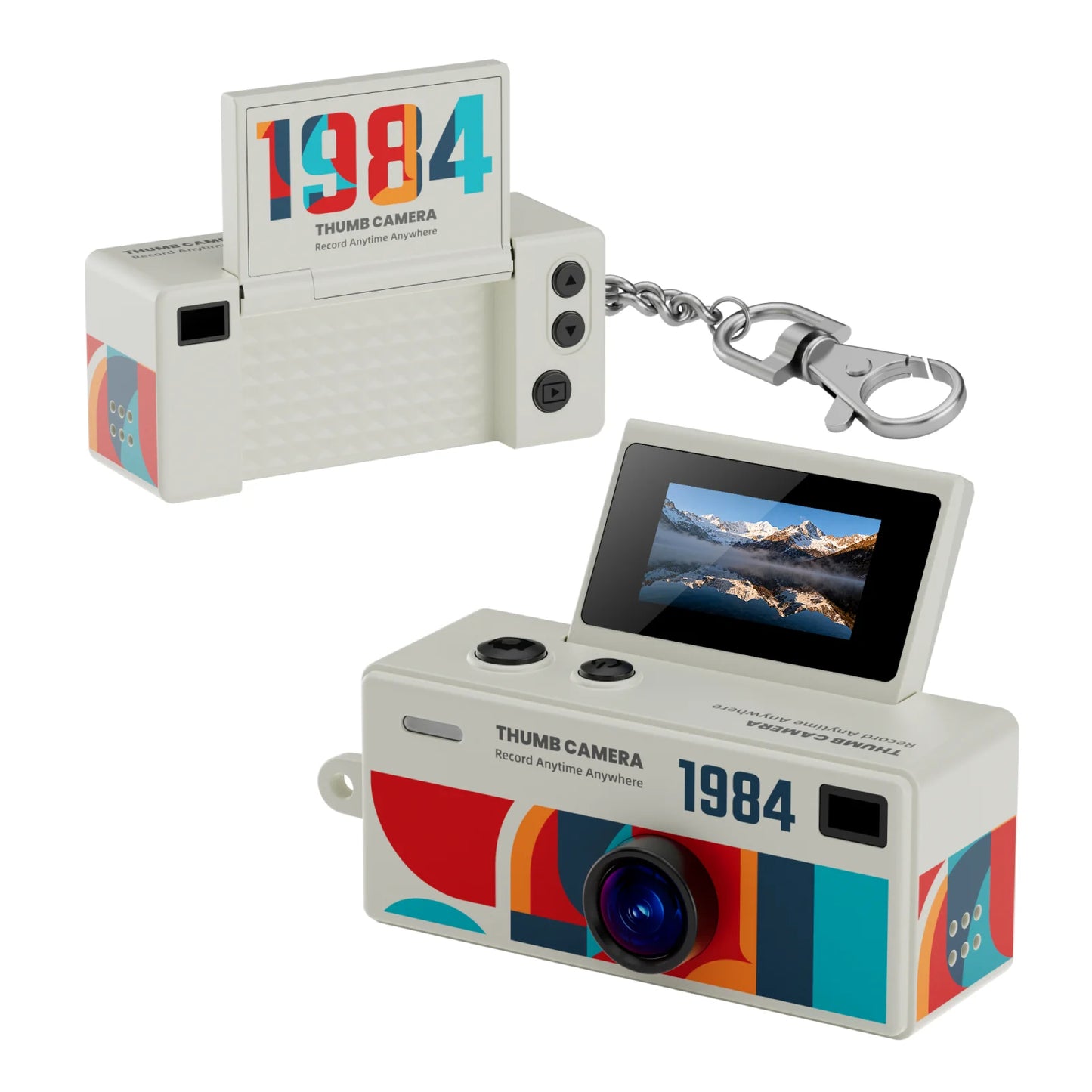 G62 Retro Keychain Camera — 1080P Kids' Camera with Flash