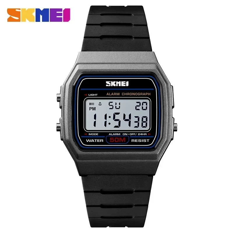 SKMEI 1412 Fashion Women Digital Watch Waterproof Date Week Display Female Sports Wristwatch Couple Watch