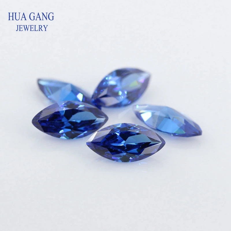 5A Marquise Shape Cubic Zirconia Stone Multicolor Brilliant Cut Loose CZ Synthetic Gems Beads For Jewelry
