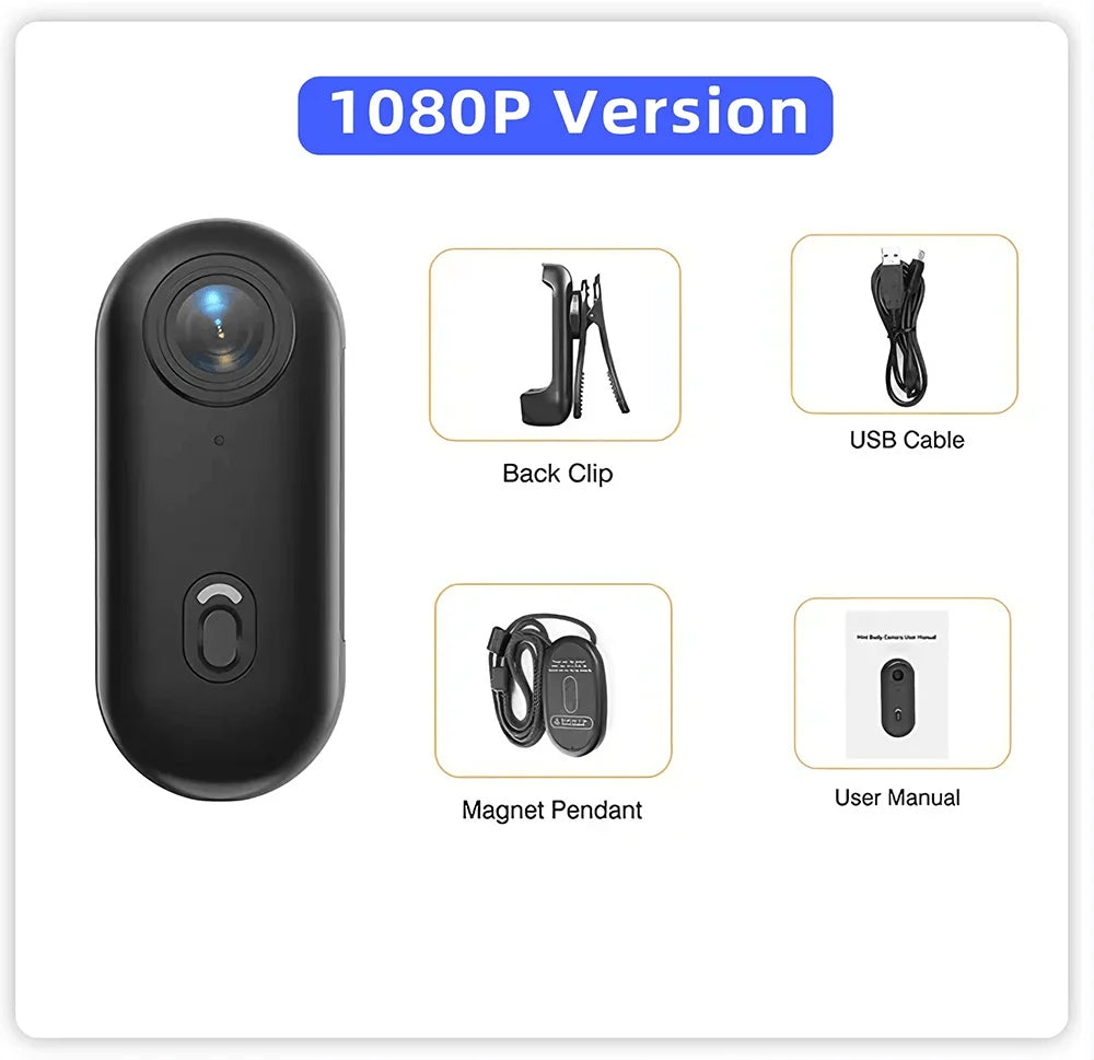 4K Finger WiFi Motorcycle Camera — Lightweight POV Body Cam