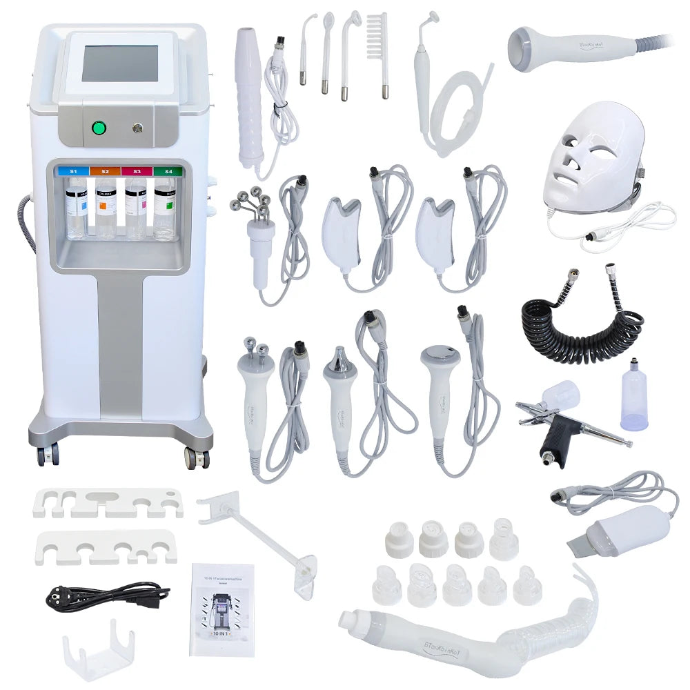 12-in-1 Hydra Facial Machine — Aqua Peel Skin Cleansing Device