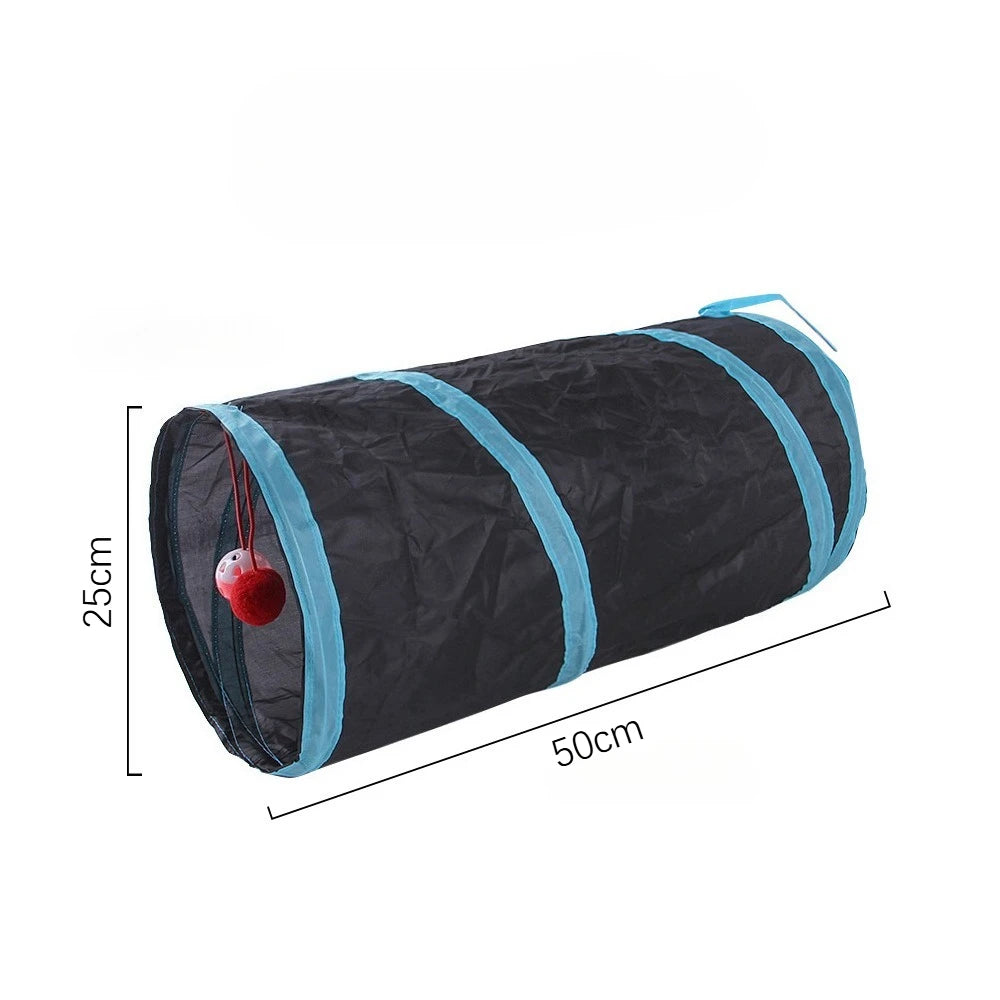 Foldable Cat Tunnel Toy - Breathable S & T Shape Play Tunnel