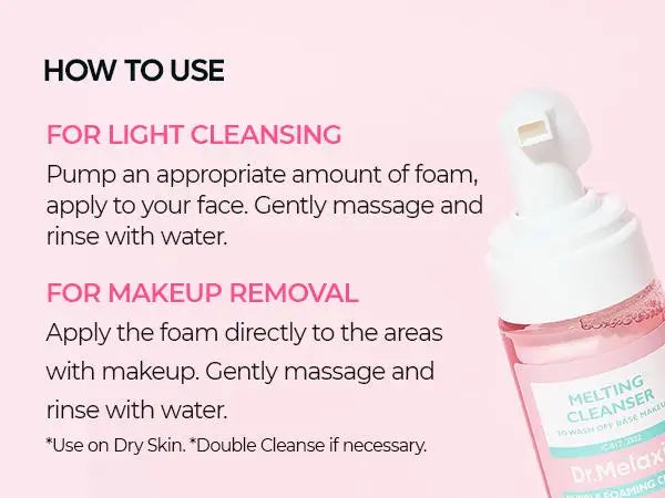 Melting Cleanse Hypoallergenic Makeup remover with Quick Bubble, Deep Pore Cleansing for all skin type, 150ml