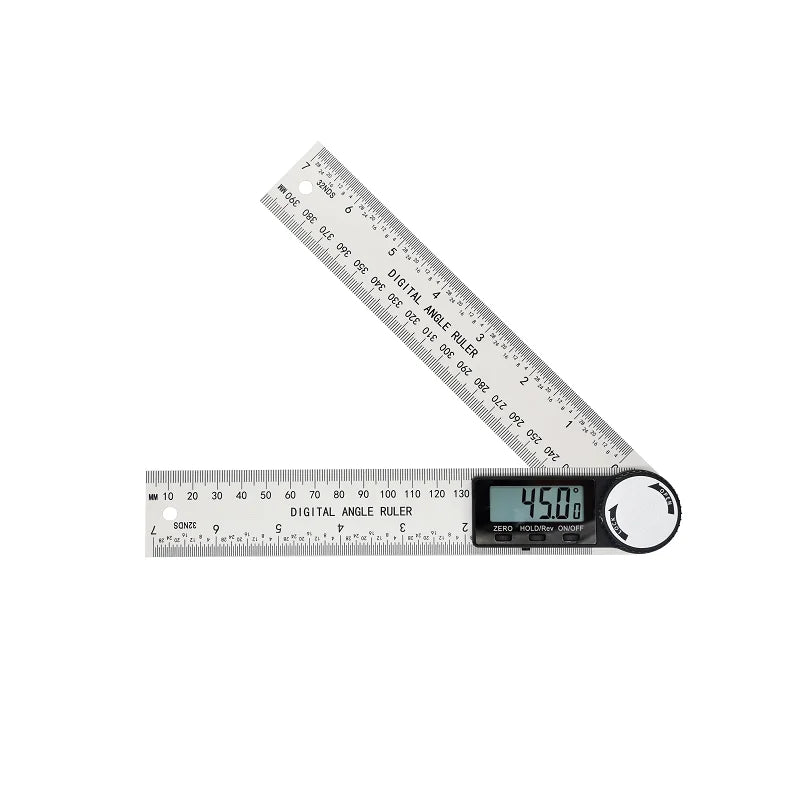 HOMEFISH 1 PC 2 in 1 Digital Angle Detector Scale Suitable for Woodworking Measurement Tools High Accuracy Mutifunction Tools