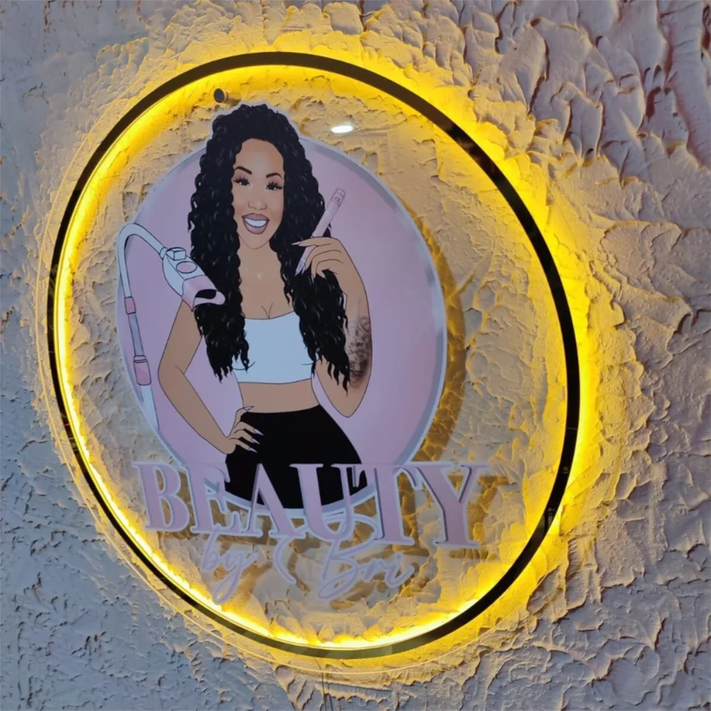 Custom LED Acrylic Sign - Personalized Business Signage