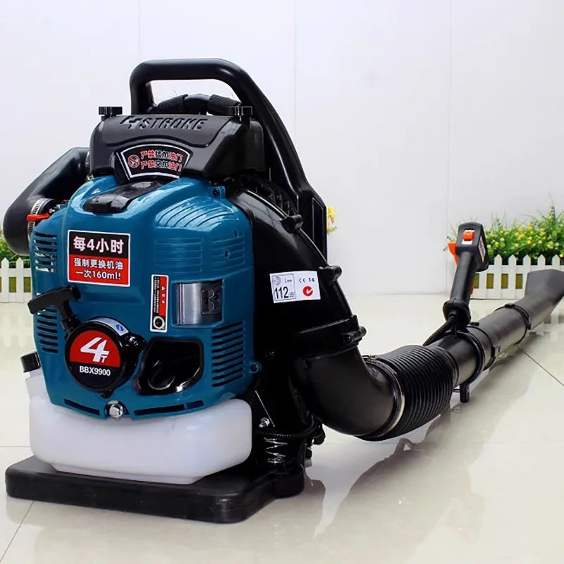 High-Power 4-Stroke 75.6cc Gas Leaf Blower for Large Yards