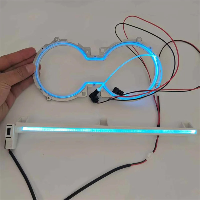 LHD Car Co-pilot Atmosphere Light Lamp Interior Ambient Bright for Toyota Camry XV70 cup light 2018-2023 2in1