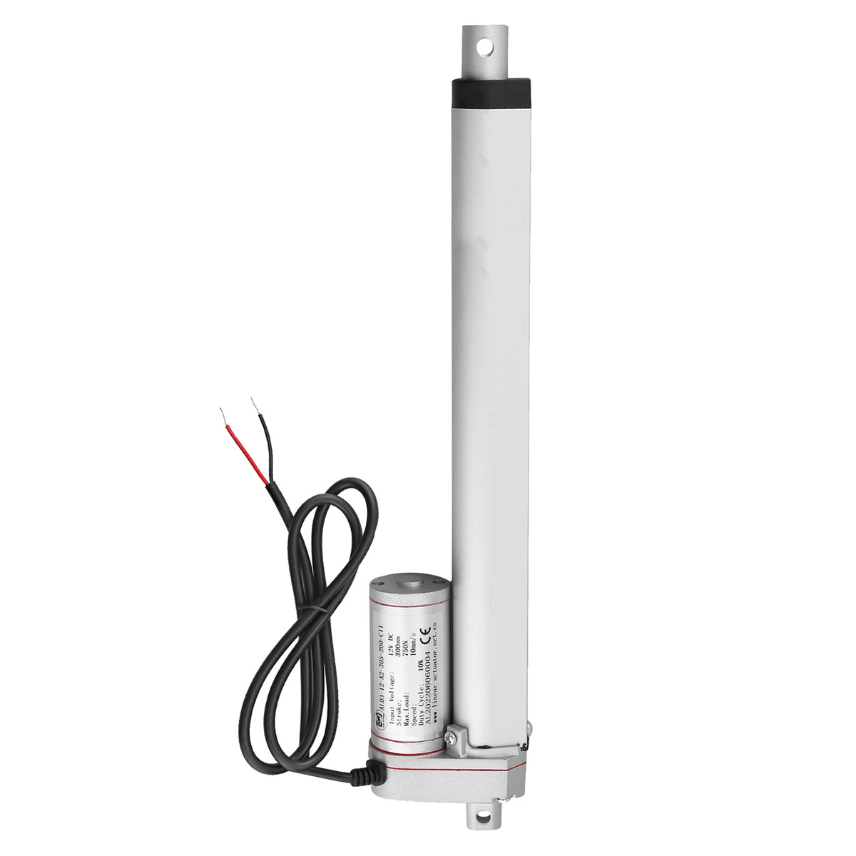 12V DC Linear Actuator 750N 10mm/s Electric Motor 50-350mm Stroke