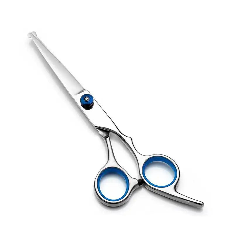 Safe Round-Head Dog Grooming Scissors - Precise Trimming