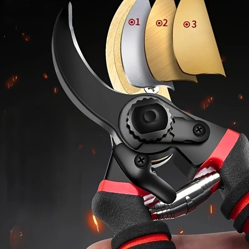 Heavy-Duty Pruning Shears with SK-5 Blade — Garden Tree Trimmer