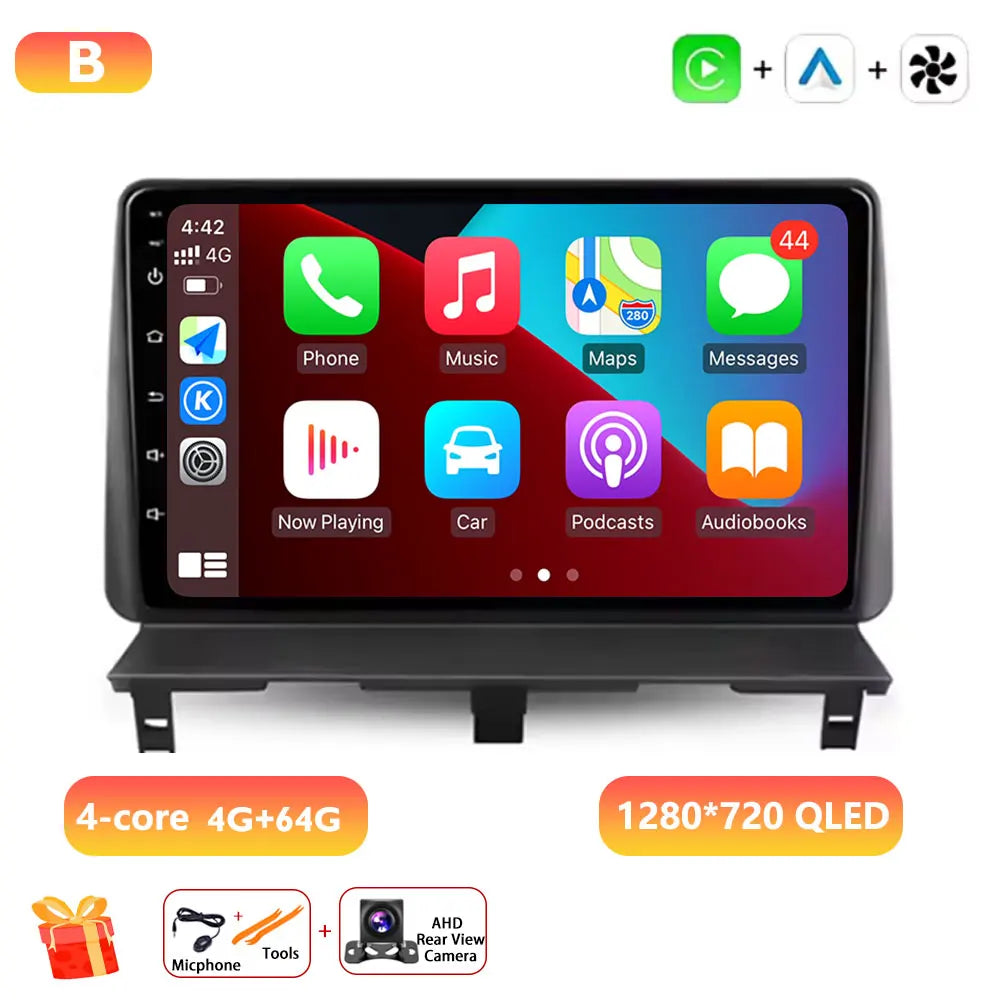 Car Stereo with Apple CarPlay & Android Auto, Compatible with Peugeot Partner 1 (2002-2008)