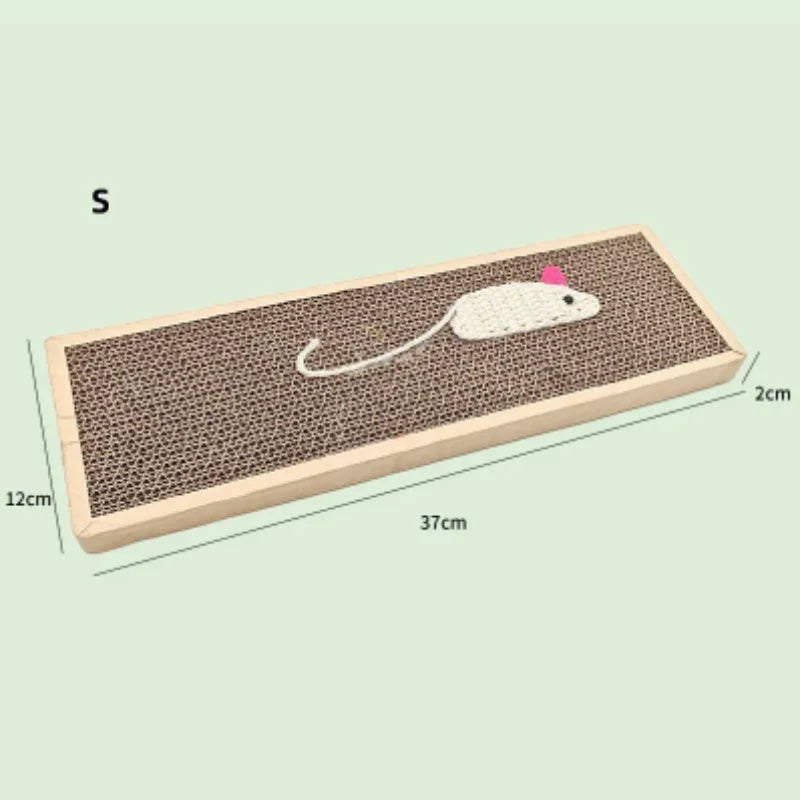 Pet Cat Scratching Board Cardboard Mat Scraper Grinding Claw Toy Cat Scratcher Furniture Protector Essential Cat Accessories