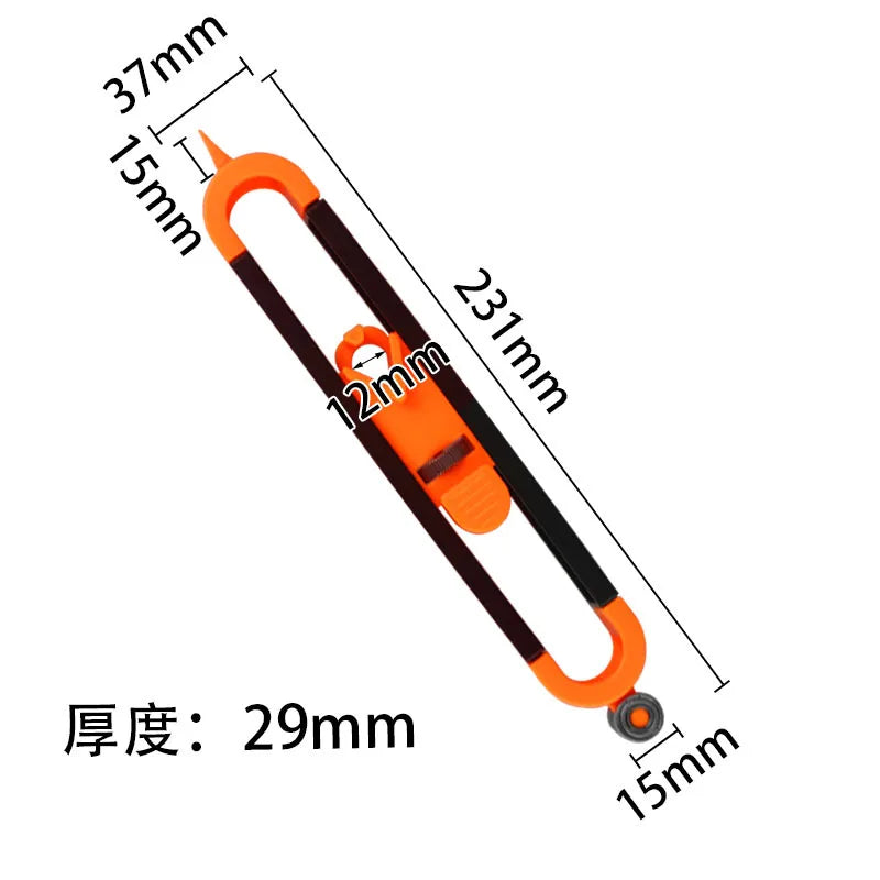 Contour Duplicating Gauge with Pencil Holder for Scribing - view 13