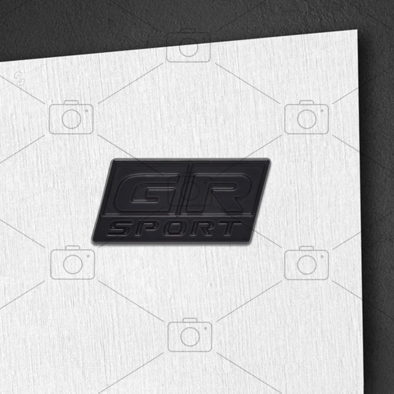 Car Metal GR Sport Logo Badge Steering Wheel Decals Styling For Corolla C-HR Camry Prado Prius Highlander FJ Cruiser Yaris RAV4