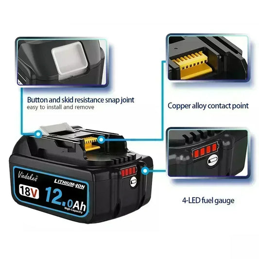 Battery Holder Mount — Compatible with 18V Cordless Tool Packs