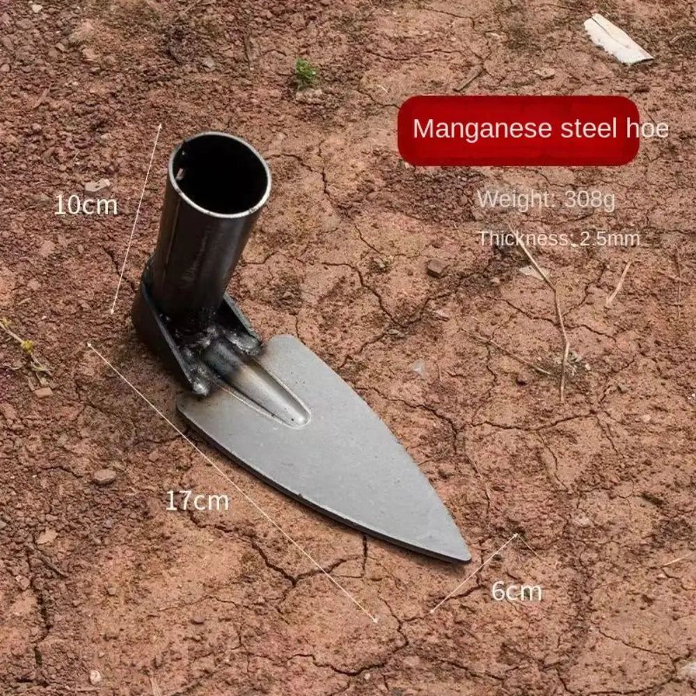 Durable Garden Hoe Household Outdoor Farming Tools Forging Weeding Hoe for Digging Soil Planting Vegetables Flowers