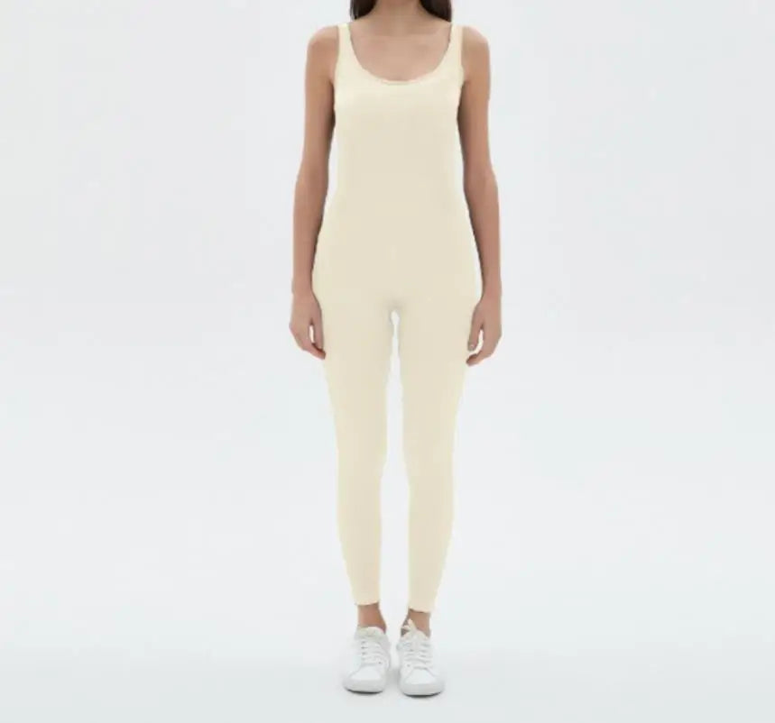 Women's Seamless Fitness Jumpsuit — Hip-Lift Workout Bodysuit
