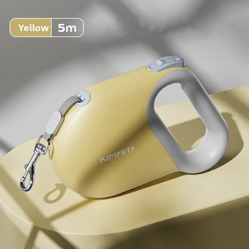 5 m Reflective Retractable Dog Leash - Comfortable Handle