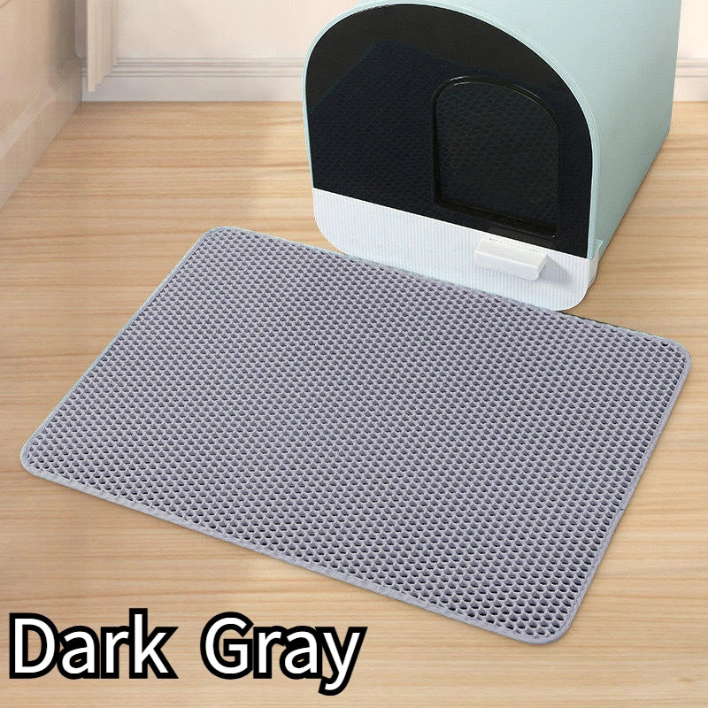 2-Layer Cat Litter Mat - EVA Sand Trapping Floor Protector – photo 9